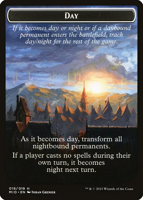 Day // Night · Innistrad: Midnight Hunt Tokens 19/19