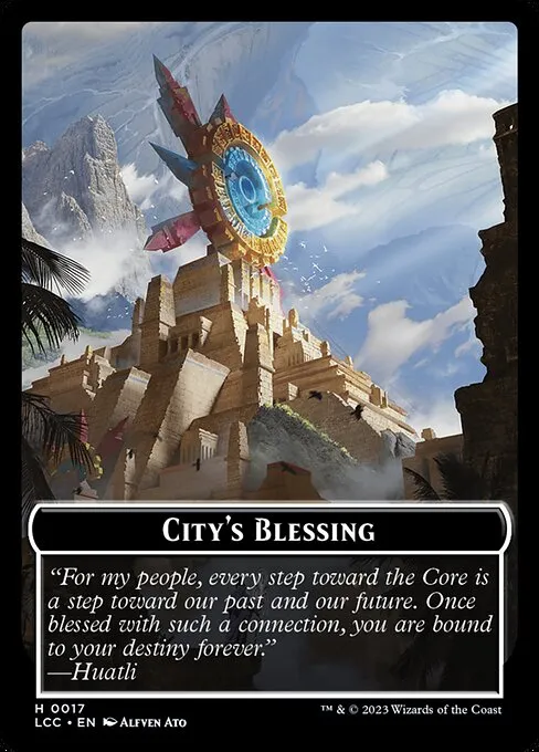 City's Blessing · The Lost Caverns of Ixalan Commander Tokens 17/18