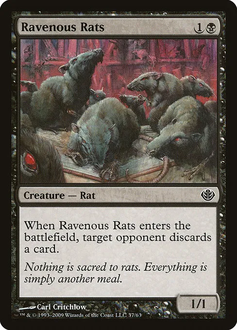 Ravenous Rats · Duel Decks: Garruk vs. Liliana 37/63