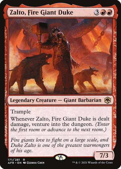 Zalto, Fire Giant Duke · Adventures in the Forgotten Realms 171/424