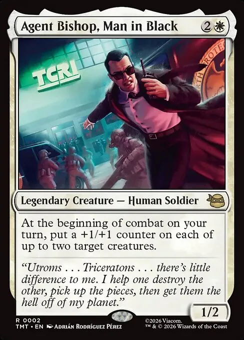Agent Bishop, Man in Black · Teenage Mutant Ninja Turtles 2/320