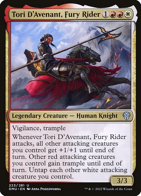 Tori D'Avenant, Fury Rider · Dominaria United 223/453
