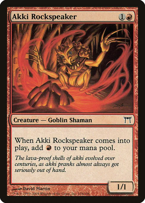Akki Rockspeaker · Champions of Kamigawa 154/307