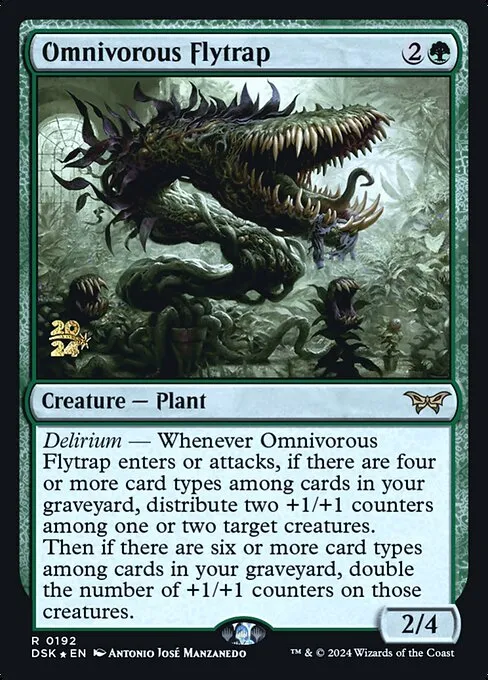 Omnivorous Flytrap · Duskmourn: House of Horror Promos 192s/160