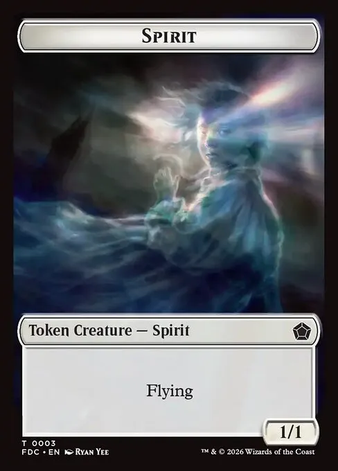 Spirit · Foundations Commander Tokens 3/17