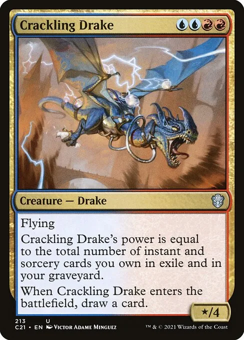 Crackling Drake · Commander 2021 213/409
