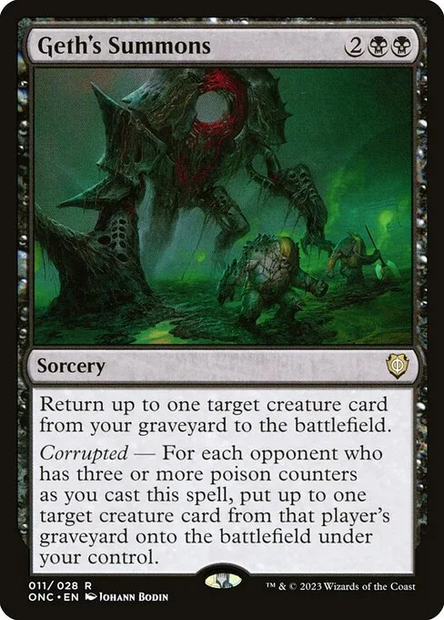 Geth's Summons · Phyrexia: All Will Be One Commander 11/174