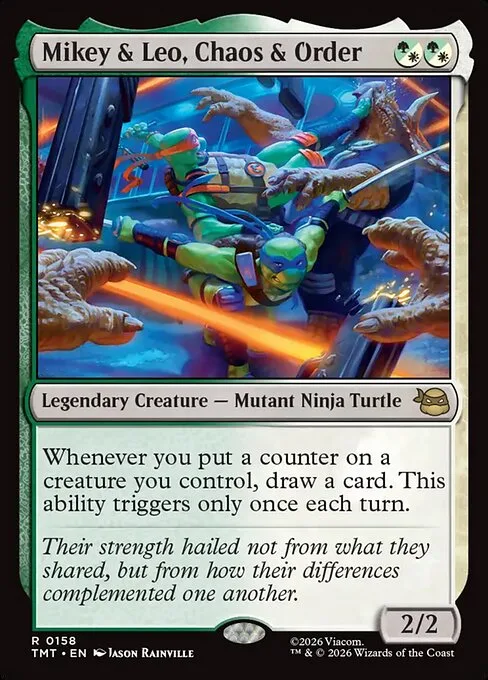 Mikey & Leo, Chaos & Order · Teenage Mutant Ninja Turtles 158/320