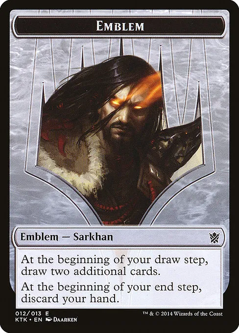Sarkhan, the Dragonspeaker Emblem · Khans of Tarkir Tokens 12/13