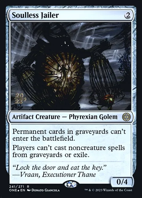 Soulless Jailer · Phyrexia: All Will Be One Promos 241s/160