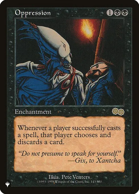 Oppression · The List USG-143/5050