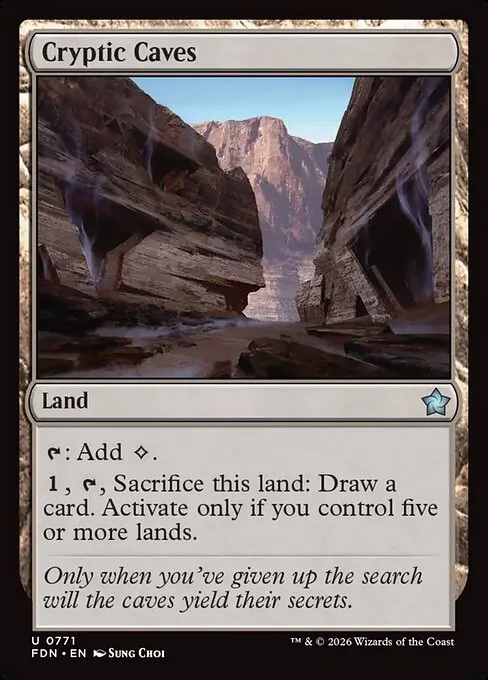 Cryptic Caves · Foundations 771/771
