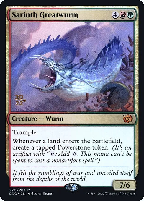 Sarinth Greatwurm · The Brothers' War Promos 220s/171