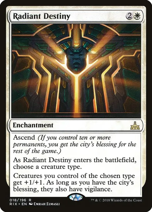 Radiant Destiny · Rivals of Ixalan 18/205