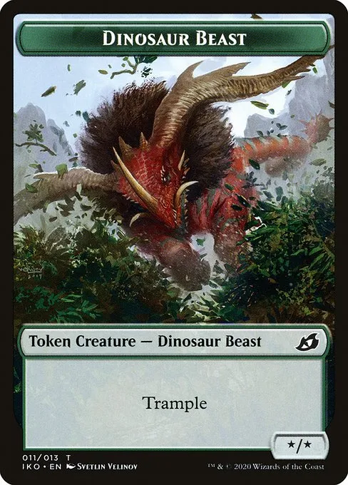 Dinosaur Beast · Ikoria: Lair of Behemoths Tokens 11/14