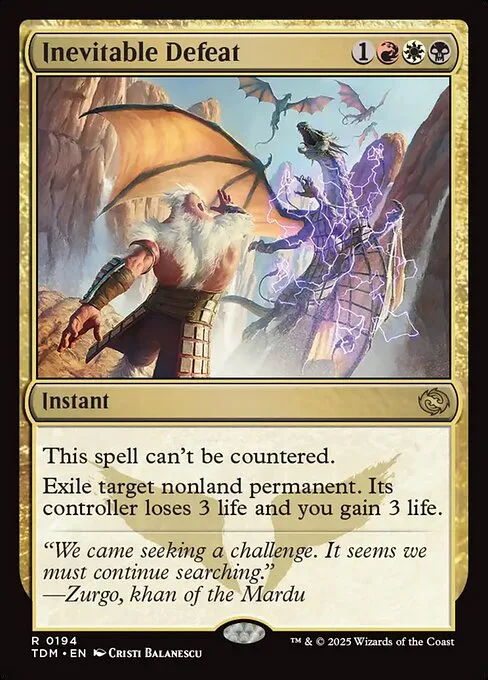 Inevitable Defeat · Tarkir: Dragonstorm 194/427
