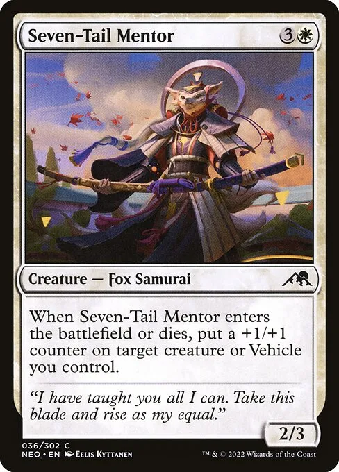 Seven-Tail Mentor · Kamigawa: Neon Dynasty 36/531