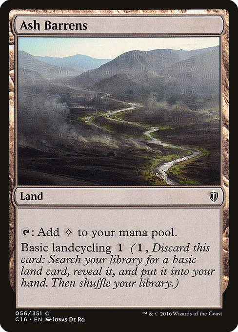 Ash Barrens · Commander 2016 56/351