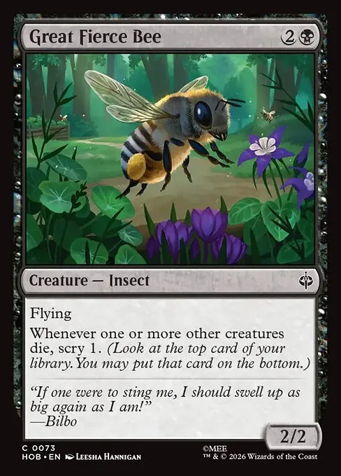 Great Fierce Bee · The Hobbit 73/39