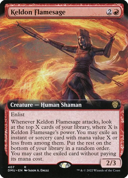 Keldon Flamesage · Dominaria United 407/453