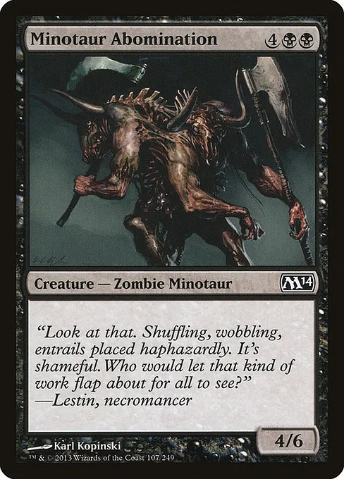 Minotaur Abomination · Magic 2014 107/249