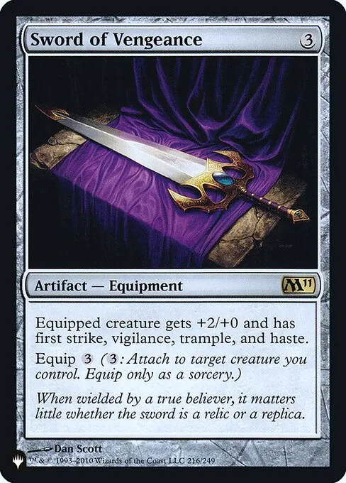 Sword of Vengeance · The List M11-216/5050