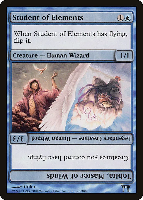 Student of Elements // Tobita, Master of Winds · Champions of Kamigawa 93/307