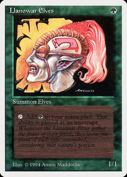 Llanowar Elves · Summer Magic / Edgar 211/306