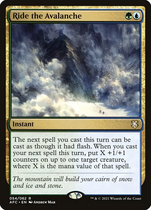 Ride the Avalanche · Forgotten Realms Commander 54/331