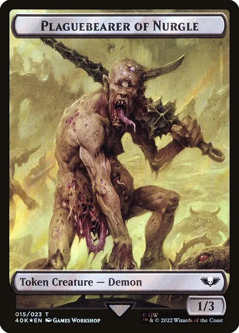 Plaguebearer of Nurgle · Warhammer 40,000 Tokens 15★/31