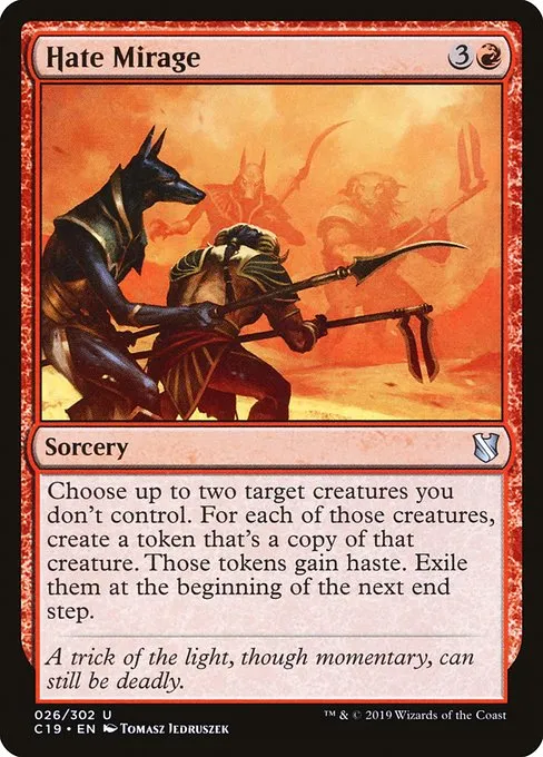 Hate Mirage · Commander 2019 26/302