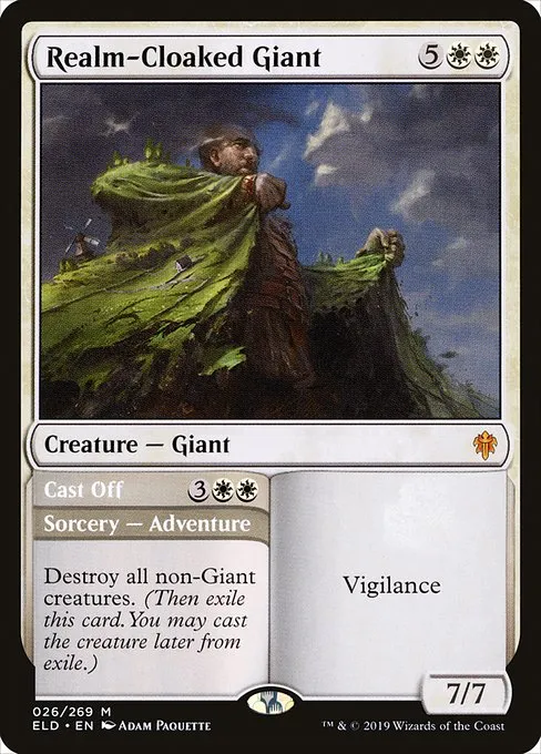 Realm-Cloaked Giant // Cast Off · Throne of Eldraine 26/398