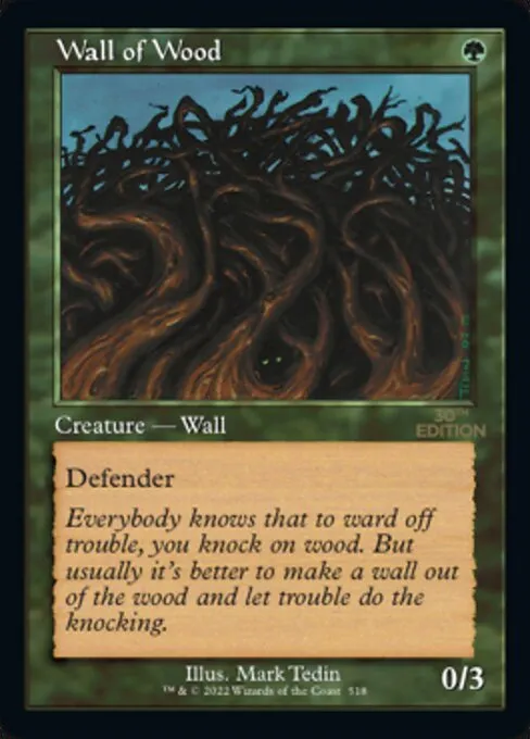Wall of Wood · 30th Anniversary Edition 518/594