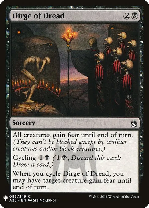Dirge of Dread · The List A25-86/5050