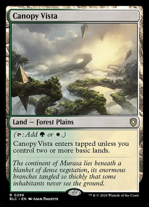 Canopy Vista · Bloomburrow Commander 296/356
