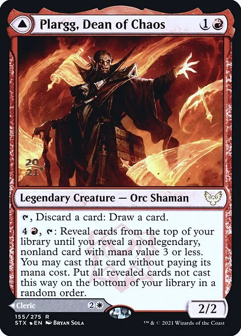 Plargg, Dean of Chaos // Augusta, Dean of Order · Strixhaven: School of Mages Promos 155s/164