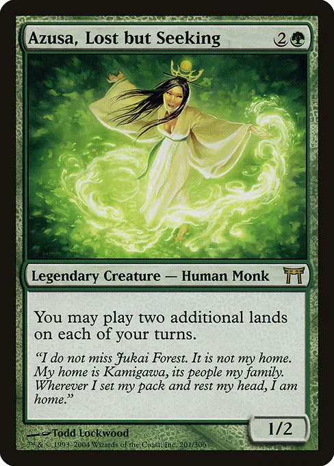 Azusa, Lost but Seeking · Champions of Kamigawa 201/307