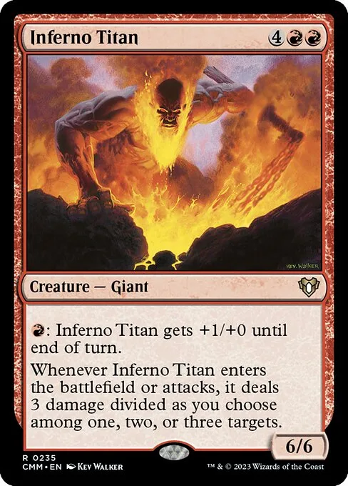 Inferno Titan · Commander Masters 235/1067