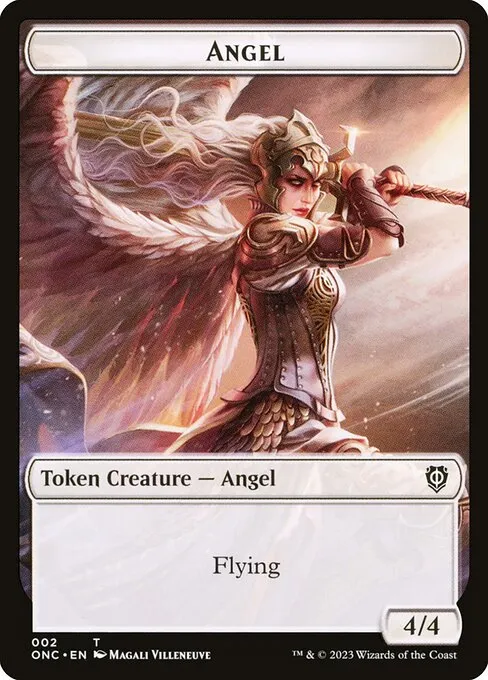 Angel · Phyrexia: All Will Be One Commander Tokens 2/23