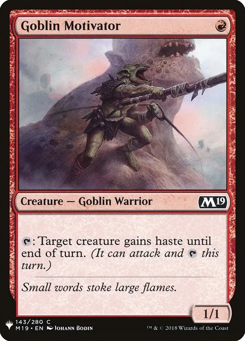 Goblin Motivator · The List M19-143/5050