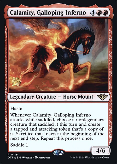 Calamity, Galloping Inferno · Outlaws of Thunder Junction Promos 116s/160