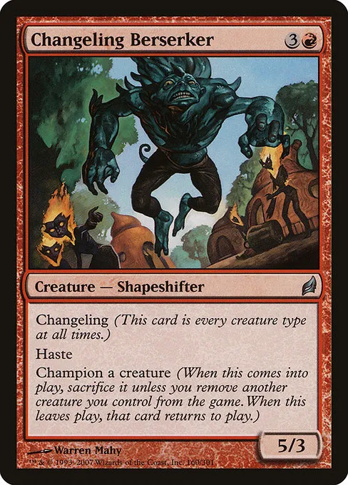 Changeling Berserker · Lorwyn 160/301