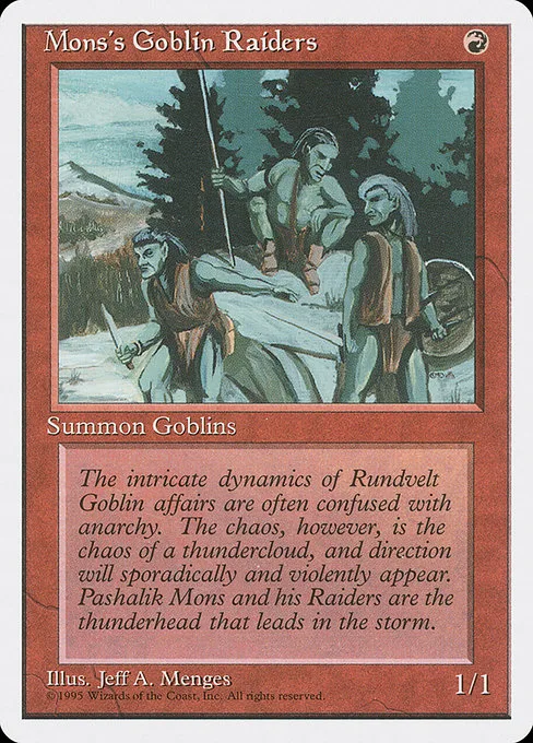 Mons's Goblin Raiders · Fourth Edition 213/380