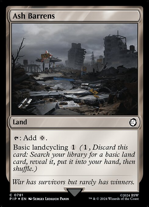Ash Barrens · Fallout 781/1068