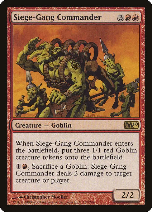 Siege-Gang Commander · Magic 2010 157/249