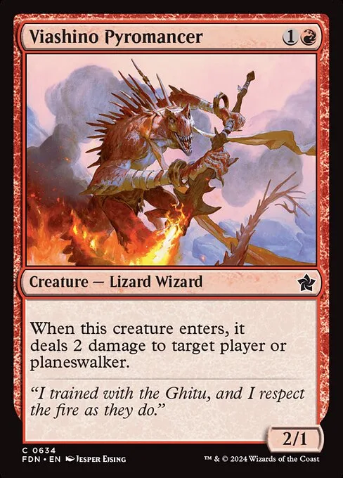 Viashino Pyromancer · Foundations 634/771