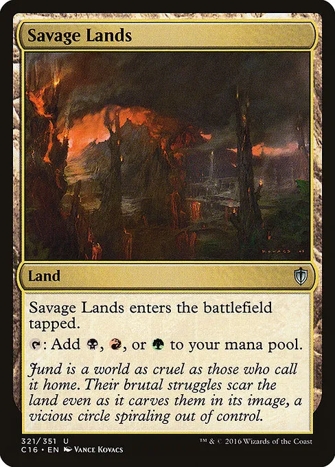 Savage Lands · Commander 2016 321/351