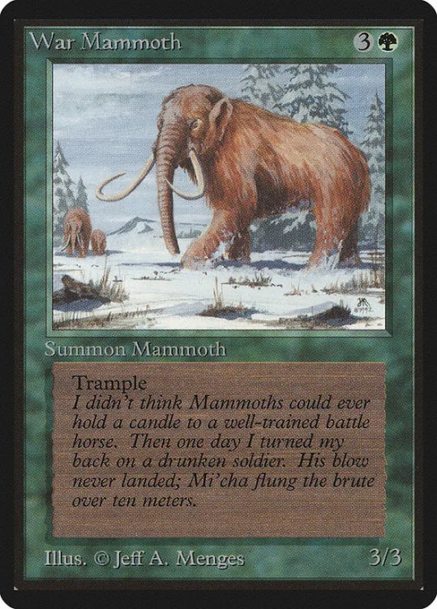 War Mammoth · Limited Edition Beta 228/302