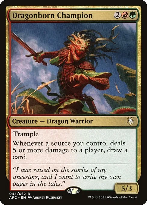 Dragonborn Champion · Forgotten Realms Commander 45/331