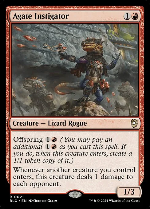 Agate Instigator · Bloomburrow Commander 21/356